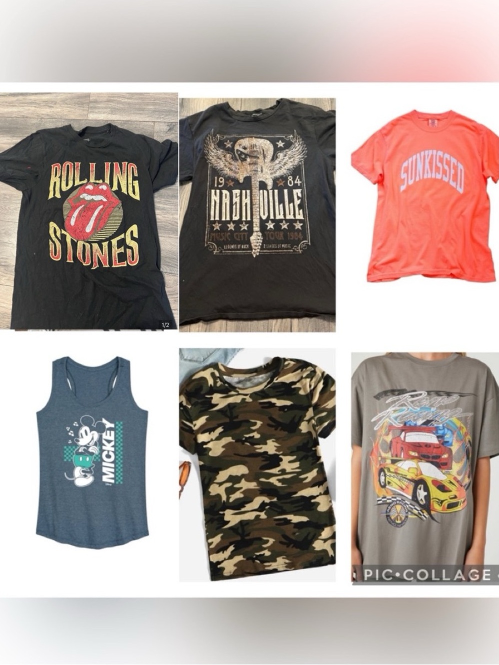 Bundle of 6 tops